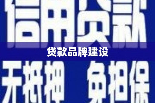 成安贷款品牌建设