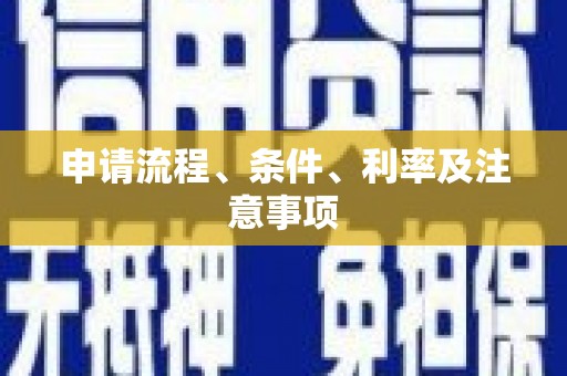 成安申请流程、条件、利率及注意事项