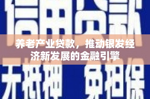 成安养老产业贷款，推动银发经济新发展的金融引擎