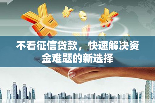 成安不看征信贷款，快速解决资金难题的新选择