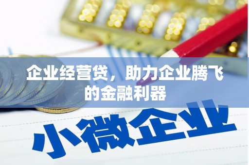成安企业经营贷，助力企业腾飞的金融利器