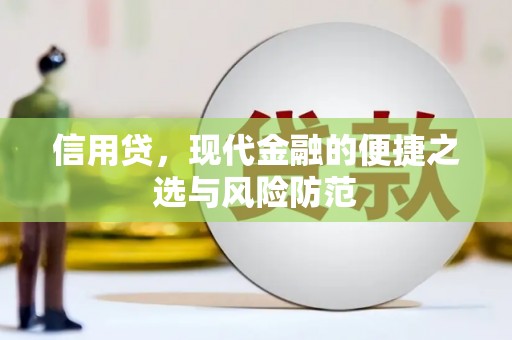 成安信用贷，现代金融的便捷之选与风险防范