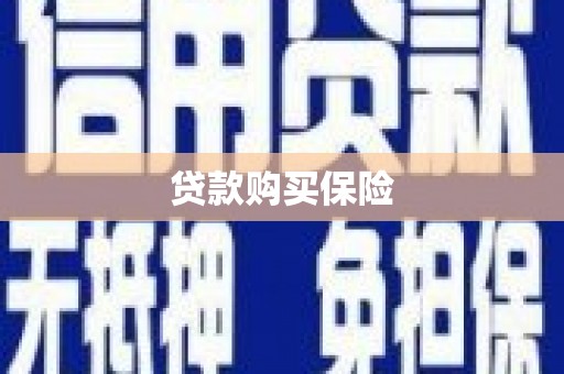 成安贷款购买保险