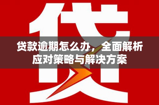 成安贷款逾期怎么办，全面解析应对策略与解决方案